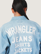 REGULAR FIT EVERYDAY WITH WRANGLER COLLECTION WOMEN'S DENIM JACKET LIGHT INDIGO