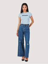 SLIM FIT EVERYDAY WITH WRANGLER COLLECTION WOMEN'S TEE SHORT SLEEVE BLUE