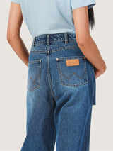 LOOSE FIT EVERYDAY WITH WRANGLER COLLECTION HIGH RISE WOMEN'S JEANS MID INDIGO