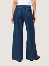 WIDE LEG FIT EVERYDAY WITH WRANGLER COLLECTION MID RISE WOMEN'S JEANS DARK INDIGO