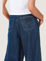 WIDE LEG FIT EVERYDAY WITH WRANGLER COLLECTION MID RISE WOMEN'S JEANS DARK INDIGO