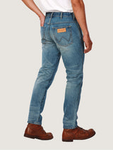 TEXAS TAPER FIT EVERYDAY WITH WRANGLER COLLECTION MID RISE REGULAR MEN'S JEANS LIGHT INDIGO