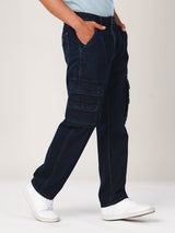 FRONTIER FIT EVERYDAY WITH WRANGLER COLLECTION MID RISE COMFORT MEN'S JEANS DARK INDIGO