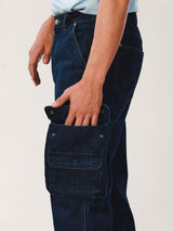 FRONTIER FIT EVERYDAY WITH WRANGLER COLLECTION MID RISE COMFORT MEN'S JEANS DARK INDIGO