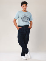 FRONTIER FIT EVERYDAY WITH WRANGLER COLLECTION MID RISE COMFORT MEN'S JEANS DARK INDIGO