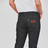 กางเกงยีนส์ผู้ชาย SPENCER FIT เอวต่ำ ทรงเข้ารูป สียีนส์เข้ม