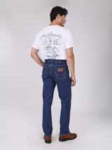 กางเกงยีนส์ผู้ชาย MWZ FIT เอวกลาง ทรงตรง สียีนส์