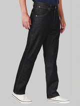 กางเกงยีนส์ผู้ชาย MWZ FIT เอวกลาง ทรงตรง สียีนส์เข้ม