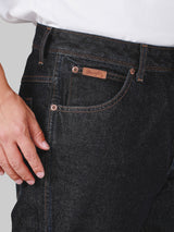 กางเกงยีนส์ผู้ชาย TEXAS FIT เอวกลาง ทรงตรง สียีนส์เข้ม