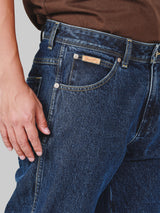 กางเกงยีนส์ผู้ชาย TEXAS FIT เอวกลาง ทรงตรง สียีนส์กลาง