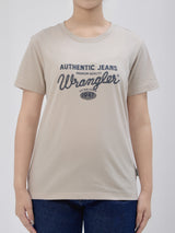 REGULAR FIT WOMEN'S SHORT SLEEVE T-SHIRT OFF-WHITE