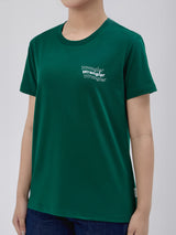 REGULAR FIT WOMEN'S SHORT SLEEVE T-SHIRT GREEN