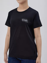 REGULAR FIT WOMEN'S SHORT SLEEVE T-SHIRT BLACK