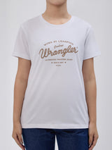 REGULAR FIT WOMEN'S SHORT SLEEVE T-SHIRT WHITE