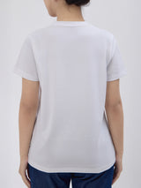 REGULAR FIT WOMEN'S SHORT SLEEVE T-SHIRT WHITE