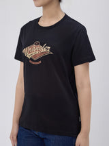 REGULAR FIT WOMEN'S SHORT SLEEVE T-SHIRT BLACK