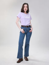 BOOTCUT FIT HIGH RISE REGULAR-BOOTCUT WOMEN'S JEANS MID INDIGO