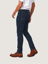 กางเกงยีนส์ผู้ชาย คอลเลคชั่น EVERYDAY WITH WRANGLER LARSTON FIT เอวต่ำ ทรงเข้ารูป สียีนส์กลาง