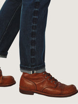 กางเกงยีนส์(ริมทอง)ผู้ชาย คอลเลคชั่น EVERYDAY WITH WRANGLER 13MWZ FIT เอวกลาง ทรงตรง สียีนส์เข้ม