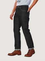 กางเกงยีนส์(ริมทอง)ผู้ชาย คอลเลคชั่น EVERYDAY WITH WRANGLER 13MWZ FIT เอวกลาง ทรงตรง สียีนส์ผ้าดิบ