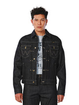 REGULAR FIT EVERYDAY WITH WRANGLER COLLECTION MEN'S DENIM JACKET (GOLD SELVEDGE) RAW DENIM