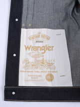 REGULAR FIT EVERYDAY WITH WRANGLER COLLECTION MEN'S DENIM JACKET (GOLD SELVEDGE) RAW DENIM