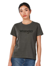 REGULAR FIT EVERYDAY WITH WRANGLER COLLECTION WOMEN'S TEE SHORT SLEEVE GREY