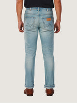 กางเกงยีนส์ผู้ชาย คอลเลคชั่น EVERYDAY WITH WRANGLER TEXAS SLIM FIT เอวกลาง ทรงเข้ารูป สียีนส์อ่อน