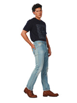 กางเกงยีนส์ผู้ชาย คอลเลคชั่น EVERYDAY WITH WRANGLER TEXAS SLIM FIT เอวกลาง ทรงเข้ารูป สียีนส์อ่อน