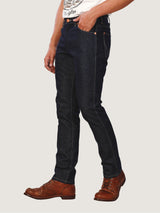 กางเกงยีนส์ผู้ชาย คอลเลคชั่น EVERYDAY WITH WRANGLER GREENSBORO FIT เอวกลาง ทรงตรง สียีนส์ผ้าดิบ