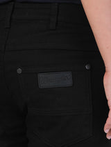 กางเกงยีนส์ผู้ชาย SPENCER FIT เอวต่ำ ทรงเข้ารูป สีดำ