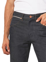 กางเกงยีนส์ (ริมแดง) ผู้ชาย คอลเลคชั่น Legend Of Wrangler MWZ Fit เอวกลาง ทรงตรง สียีนส์ผ้าดิบ