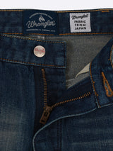 กางเกงยีนส์ผู้ชาย คอลเลคชั่น LEGEND OF WRANGLER MWZ FIT (Authentic Premium ) เอวกลาง ทรงตรง สียีนส์กลาง