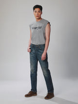 กางเกงยีนส์ผู้ชาย คอลเลคชั่น LEGEND OF WRANGLER MWZ FIT (Authentic Premium ) เอวกลาง ทรงตรง สียีนส์กลาง