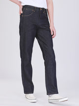 กางเกงยีนส์ผู้ชาย MWZ FIT เอวกลาง ทรงตรง สียีนส์ผ้าดิบ