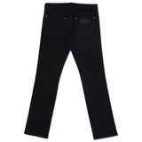 กางเกงยีนส์ผู้ชาย VEGAS FIT เอวกลาง ทรงรัดรูป สีดำ