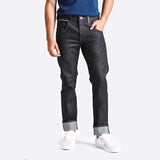 กางเกงยีนส์ผู้ชาย คอลเลคชั่น ORIGINAL WRANGLER GREENSBORO FIT เอวกลาง ทรงตรง สียีนส์