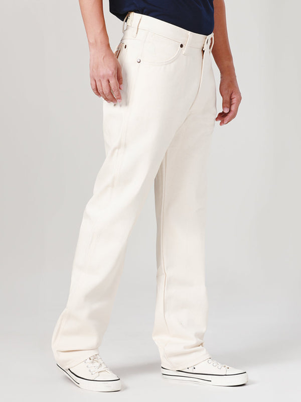 BLUE BELL COLLECTION MWZ FIT MID RISE REGULAR MEN'S JEANS OFF-WHITE