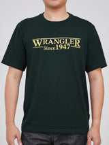 REGULAR FIT MEN'S SHORT SLEEVE T-SHIRT DARK GREEN