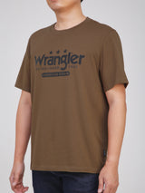 REGULAR FIT MEN'S SHORT SLEEVE T-SHIRT BROWN