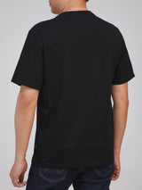 REGULAR FIT MEN'S SHORT SLEEVE T-SHIRT BLACK