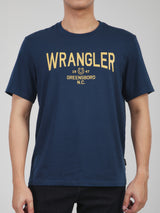 REGULAR FIT MEN'S SHORT SLEEVE T-SHIRT NAVY