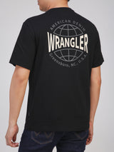 REGULAR FIT MEN'S SHORT SLEEVE T-SHIRT BLACK