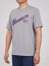 เสื้อยืดแขนสั้นผู้ชาย ทรงตรง สีเทา