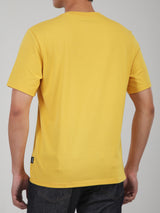 เสื้อยืดแขนสั้นผู้ชาย ทรงตรง สีเหลือง