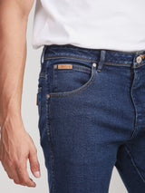 กางเกงยีนส์ผู้ชาย TEXAS SLIM FIT เอวกลาง ทรงเข้ารูป สียีนส์กลาง