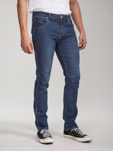 SPENCER FIT LOW RISE SLIM MEN'S JEANS MID INDIGO