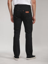 กางเกงยีนส์ผู้ชาย GREENSBORO FIT เอวกลาง ทรงตรง สีดำ