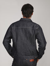 REGULAR FIT MEN'S DENIM JACKET DARK INDIGO