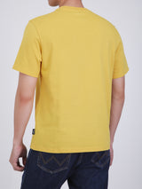 เสื้อยืดแขนสั้นผู้ชาย ทรงตรง สีเหลือง